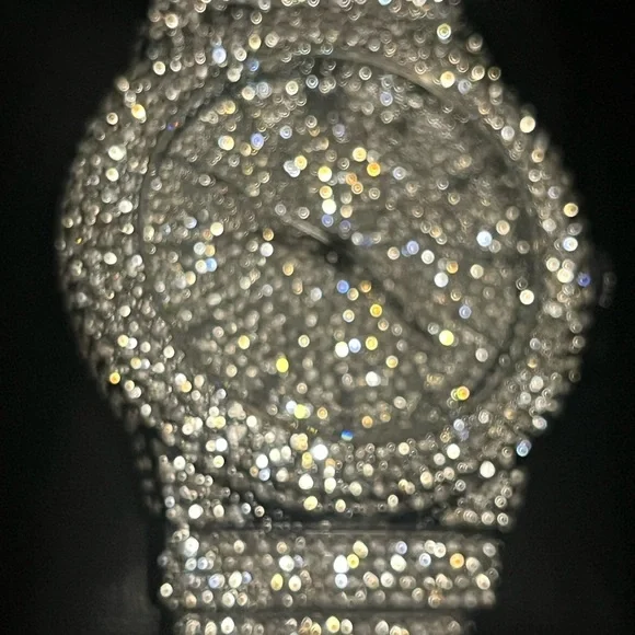 VVS Bustdown Simulated Diamond Stainless Steel Iced Out Watch Luxury HipHop - Picture 3 of 9